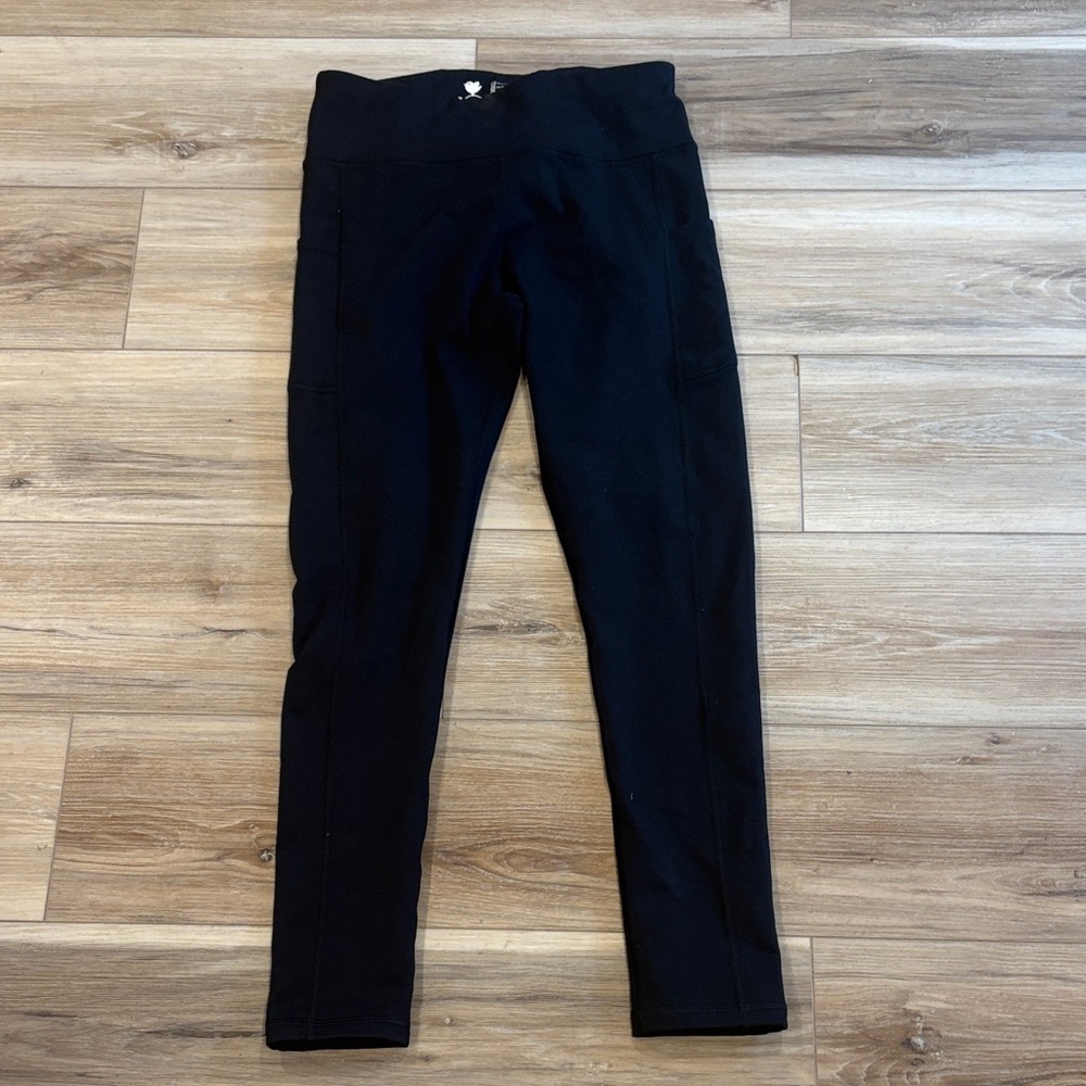 NWT Iuga Black Fleece Lined Leggings